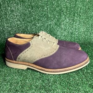 Johnston & Murphy 1901 Purple Suede Derby Shoes Men’s 9.5 - Excellent!